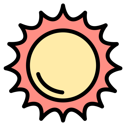 太陽 Generic color lineal-color icon