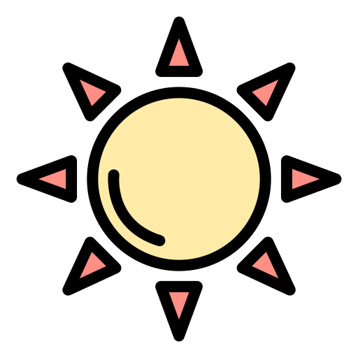 太陽 Generic color lineal-color icon