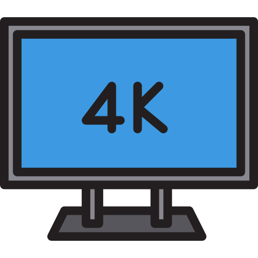 4k srip Lineal Color icon