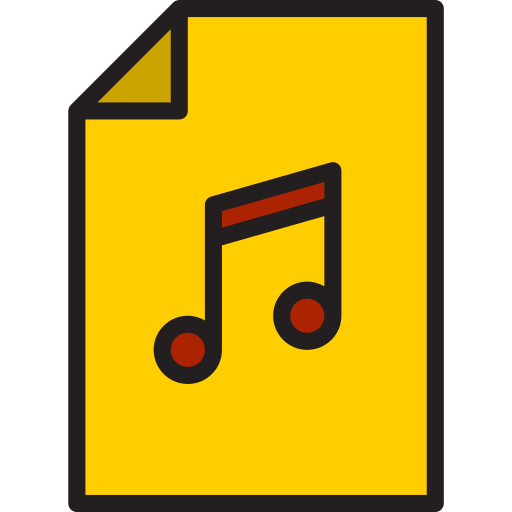 音楽ファイル srip Lineal Color icon