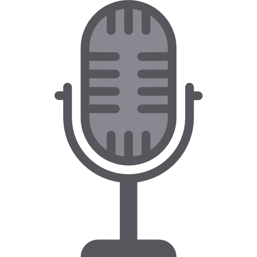 Microphone srip Flat icon