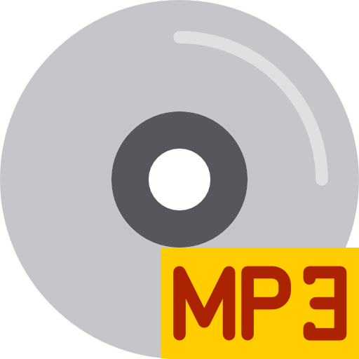 mp3 srip Flat icona