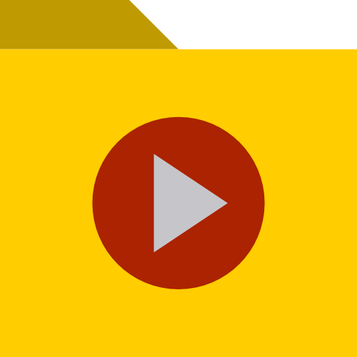 vídeo srip Flat icono