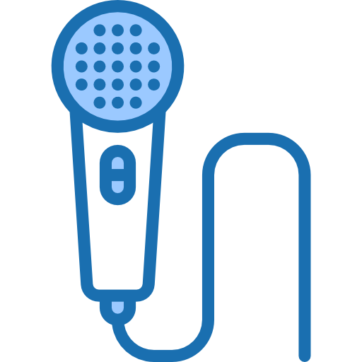 マイクロフォン srip Blue icon