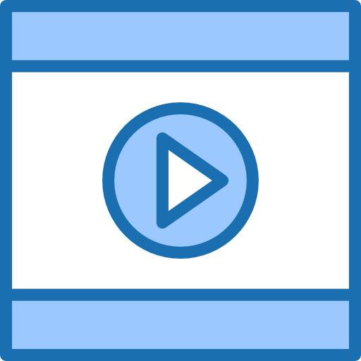 videoplayer srip Blue icon