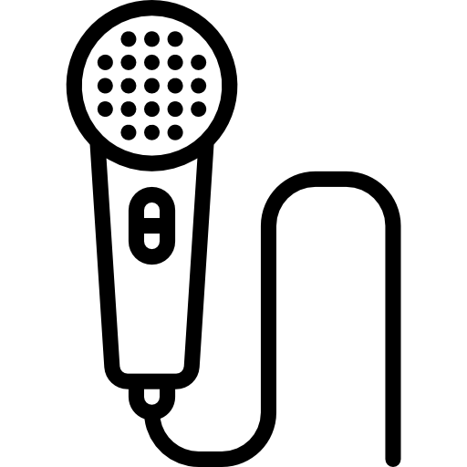 마이크로폰 srip Lineal icon