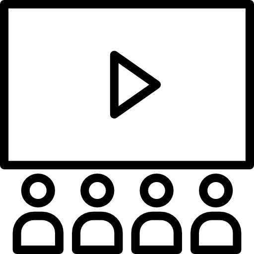 シネマ srip Lineal icon
