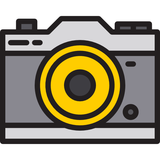 Camera srip Lineal Color icon