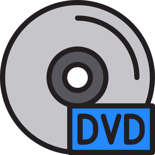 dvd srip Lineal Color icon