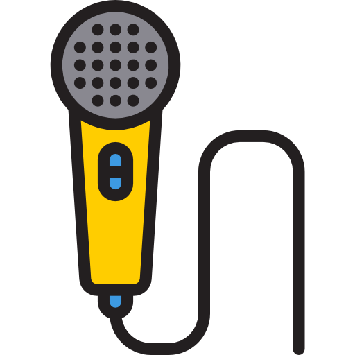 microfono srip Lineal Color icona