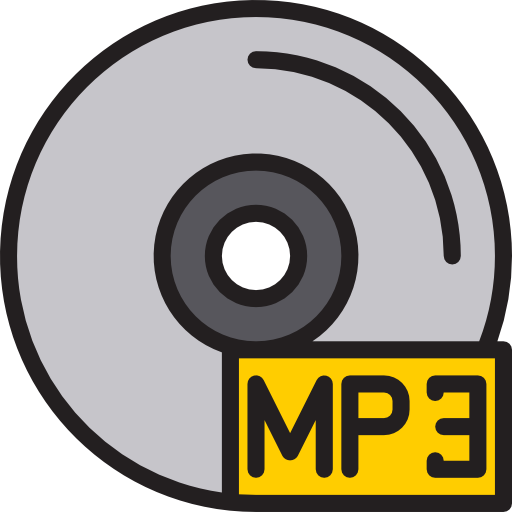 mp3 srip Lineal Color ikona