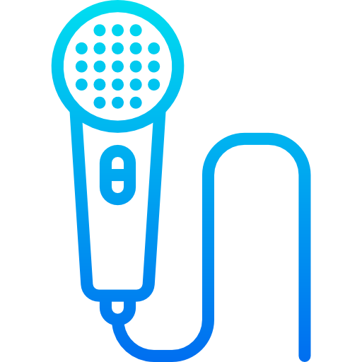 microphone srip Gradient Icône
