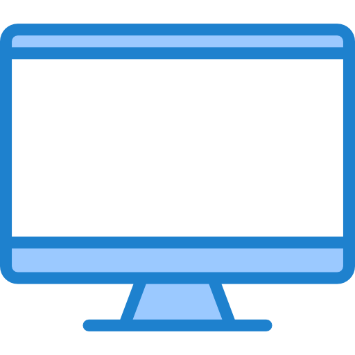 komputer srip Blue ikona