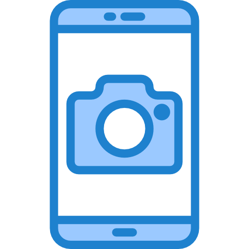 Camera srip Blue icon