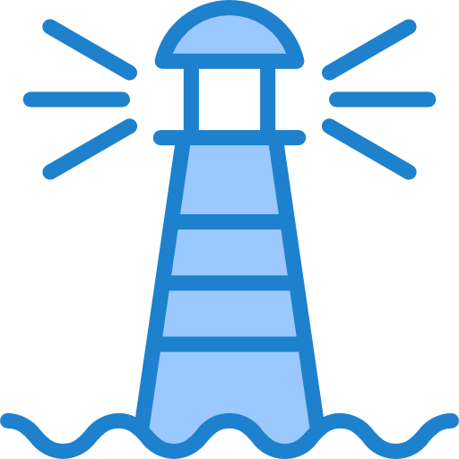 등대 srip Blue icon