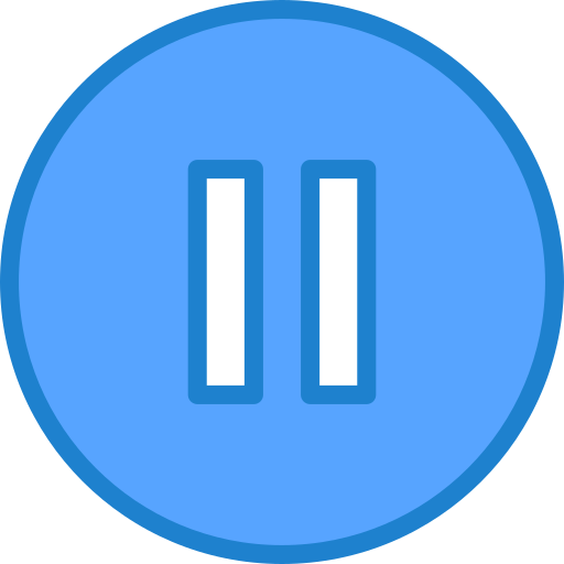 pause srip Blue icon