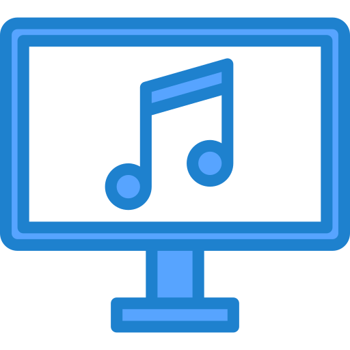 음악 srip Blue icon