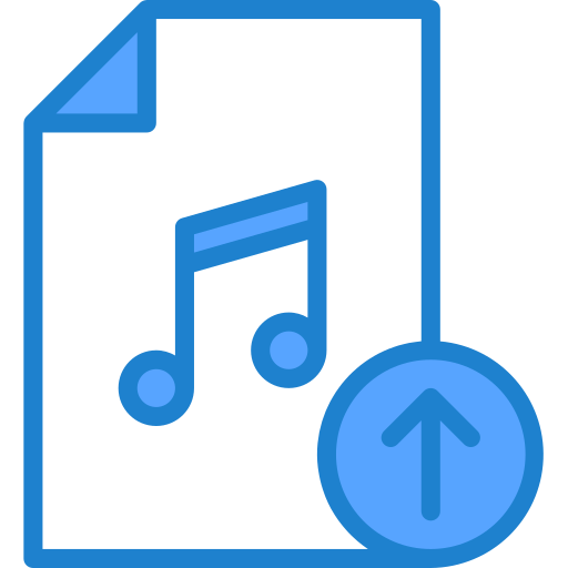 fichier de musique srip Blue Icône