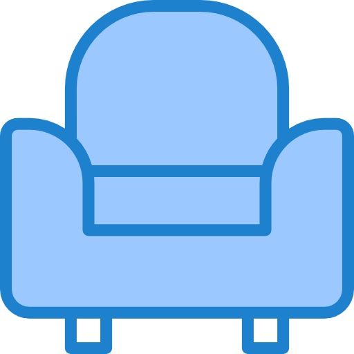 Armchair srip Blue icon