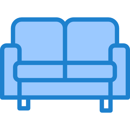 Couch srip Blue icon