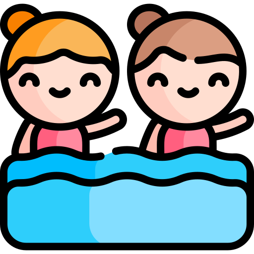 Synchronized swimming Kawaii Lineal color icon