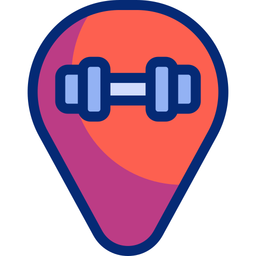fitnessstudio Basic Accent Lineal Color icon