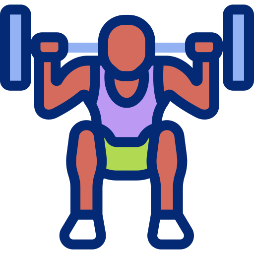 Weight lifting Basic Accent Lineal Color icon