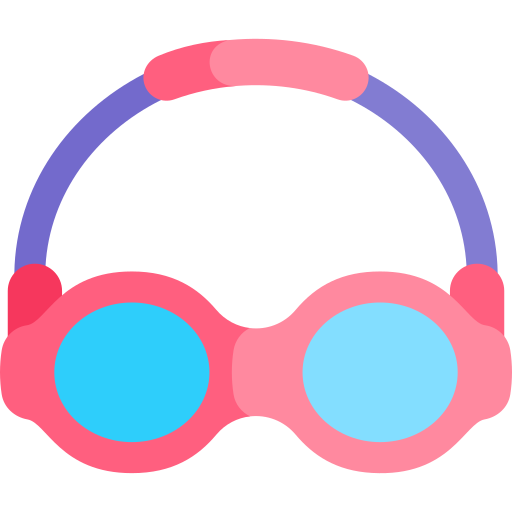 gafas de protección Kawaii Flat icono