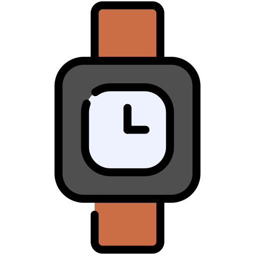 reloj de mano Generic color lineal-color icono
