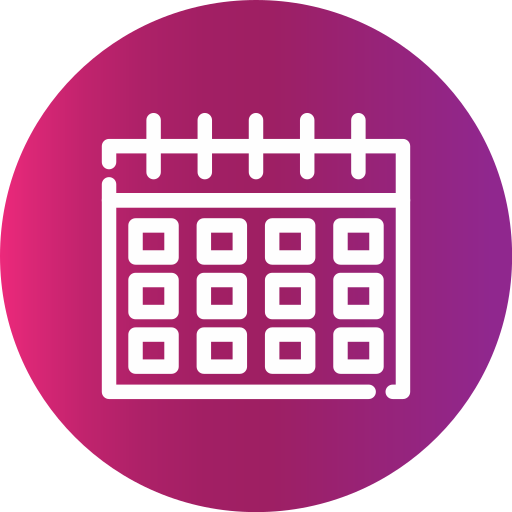 Calendar Generic gradient fill icon