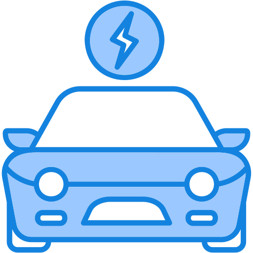 電気自動車 Generic color lineal-color icon