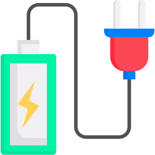batterij opladen Generic color fill icoon