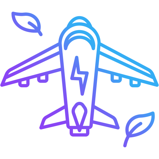 vliegtuigen Generic gradient outline icoon