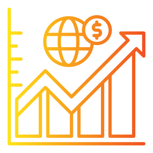 mercato azionario Generic gradient outline icona