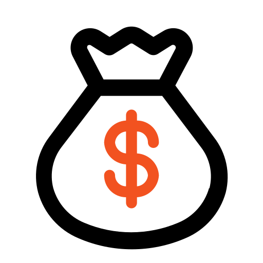 bolsa de dinheiro Generic color outline Ícone
