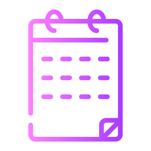 kalender Generic gradient outline icon