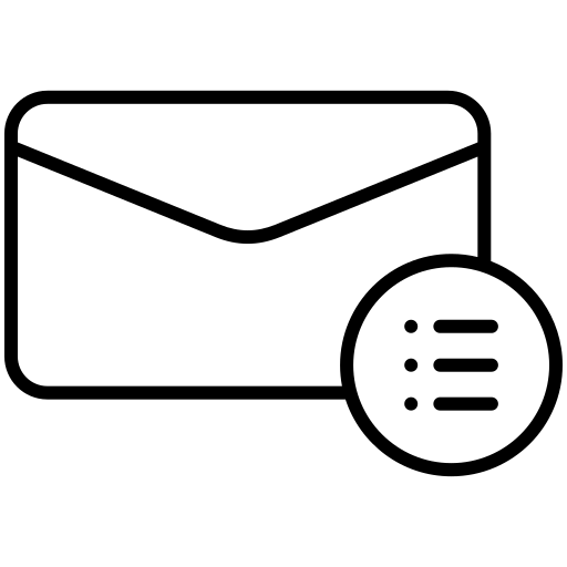 メールリスト Generic black outline icon