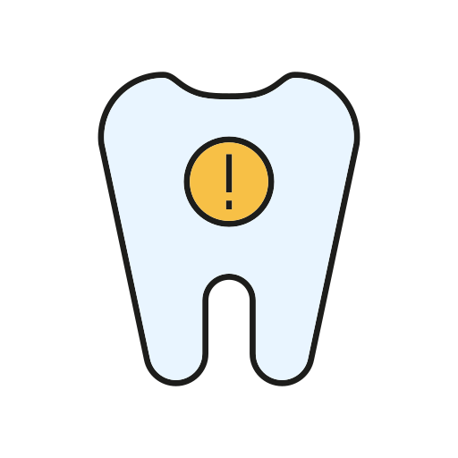 Broken tooth Generic color lineal-color icon