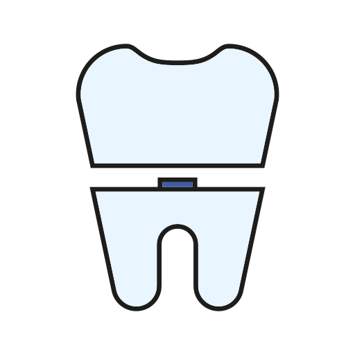 corona de diente Generic color lineal-color icono
