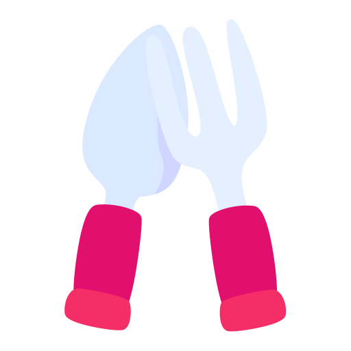 cucchiaio e forchetta Generic color fill icona