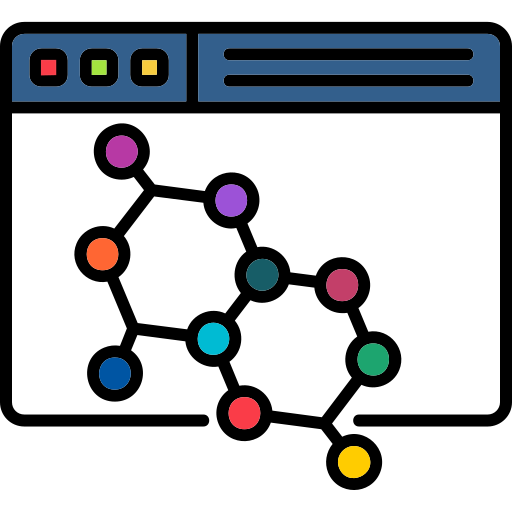 molecuul Generic color lineal-color icoon