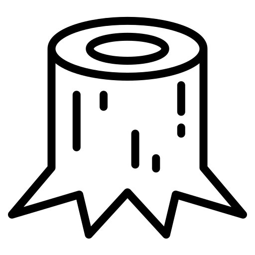 木の切り株 Generic black outline icon