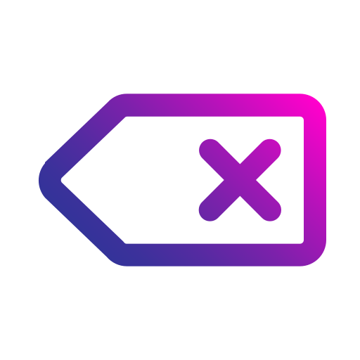 バックスペース Generic gradient outline icon