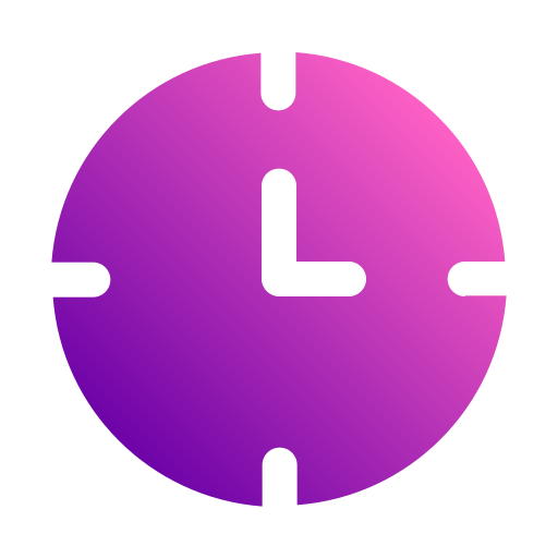 orologio Generic gradient fill icona