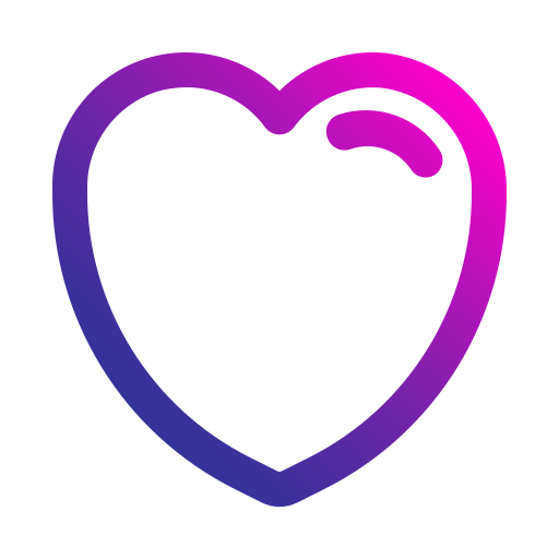 corazón Generic gradient outline icono