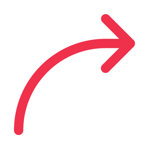 Curved arrow Generic color lineal-color icon