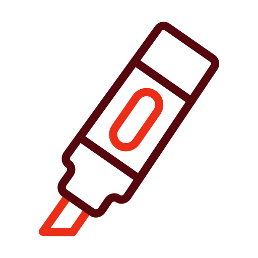 textmarker Generic color outline icon
