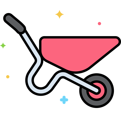 Wheelbarrow Generic color lineal-color icon