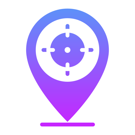 locatiemarkering Generic gradient fill icoon