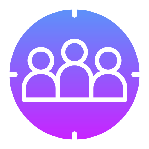 Target audience Generic gradient fill icon